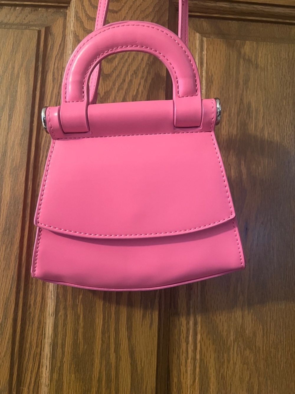 Forever 21 Hot Pink Mini Top-Handle Crossbody Bag